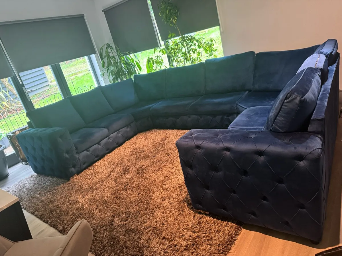 Reduced huge fabric corner sofa for quick sale - Image 2