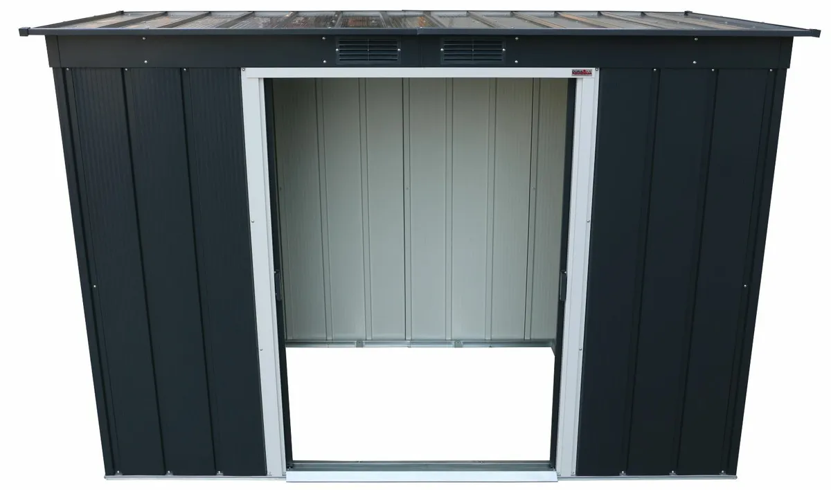 8x4 Pent Steel Garden Sheds! Sliding Doors. - Image 4