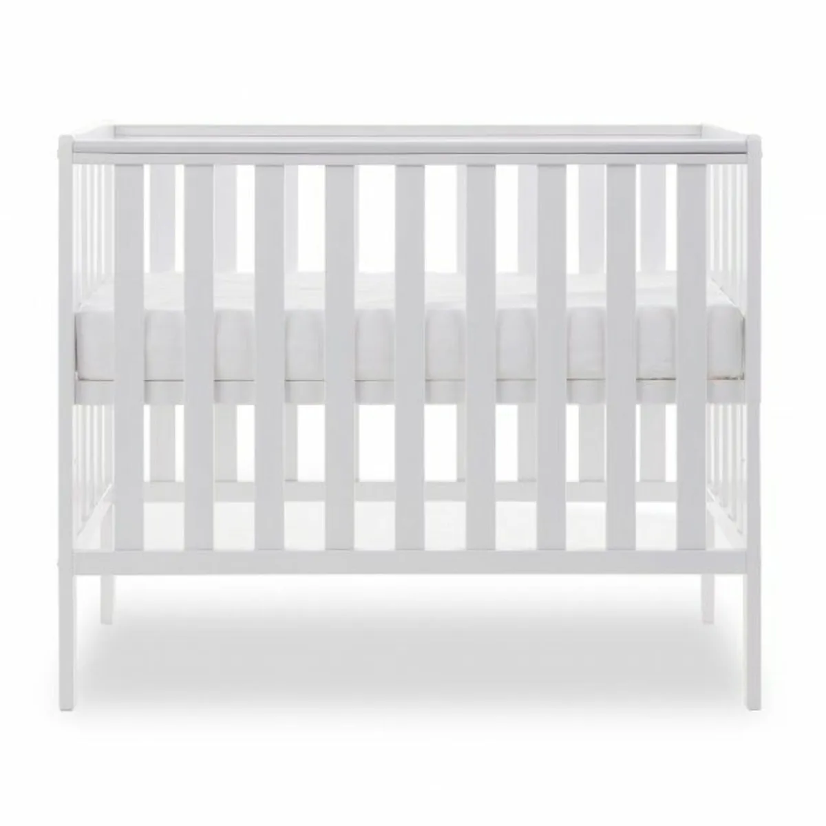 Baby Cot (Obaby Bantam Space Saver Cot, White)