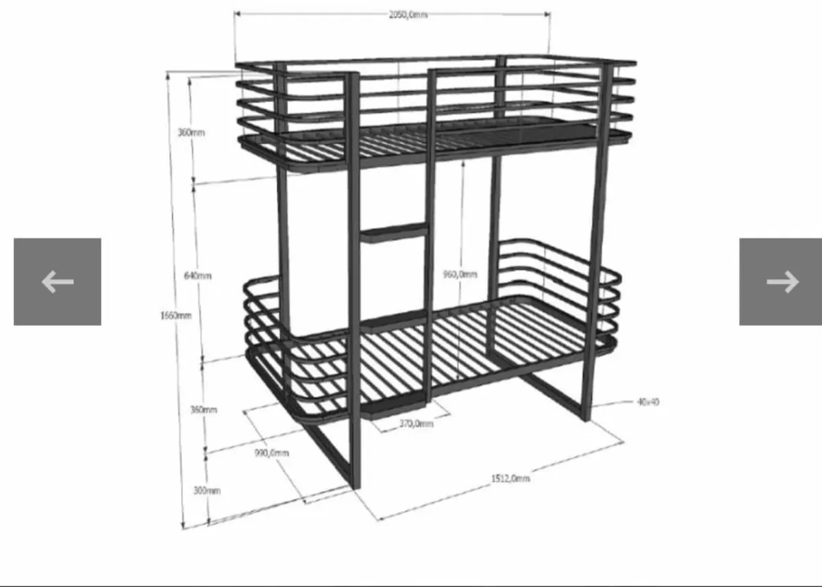Metal Bunk Bed - Image 2