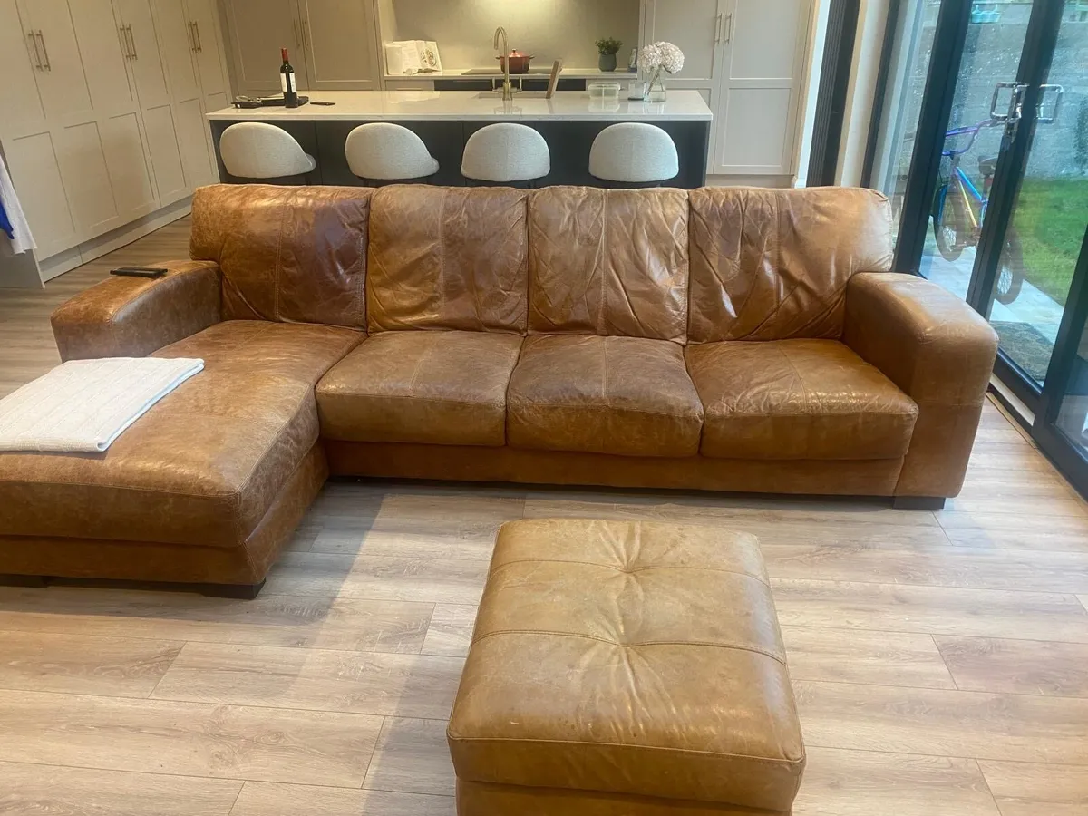 Leather couch for sale - Image 4