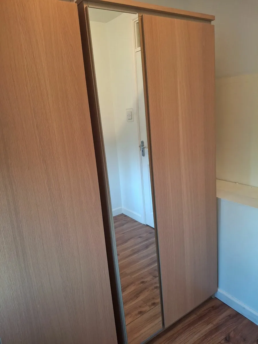 2 x Large Mirrored Wardrobes