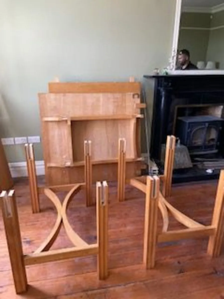 Large Beech Extendable Table - Image 3