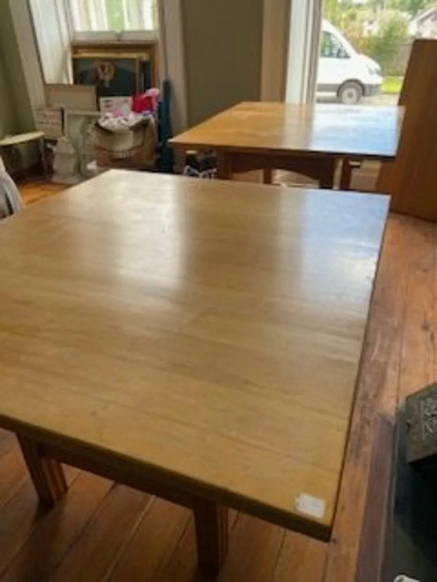 Large Beech Extendable Table - Image 4