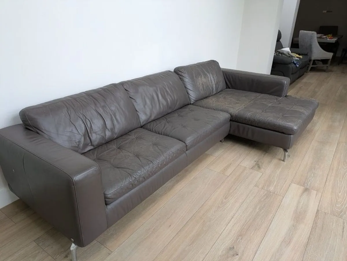 Natuzzi L-shaped leather - Image 1