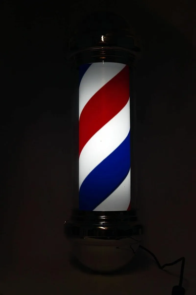 Barber Pole Light – Indoor Outdoor Hair Salon Sign - Image 3