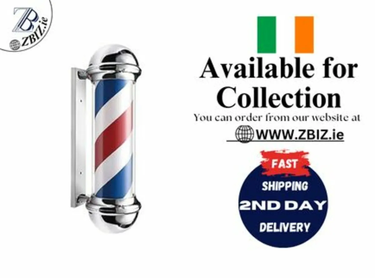 Barber Pole Light – Indoor Outdoor Hair Salon Sign - Image 1