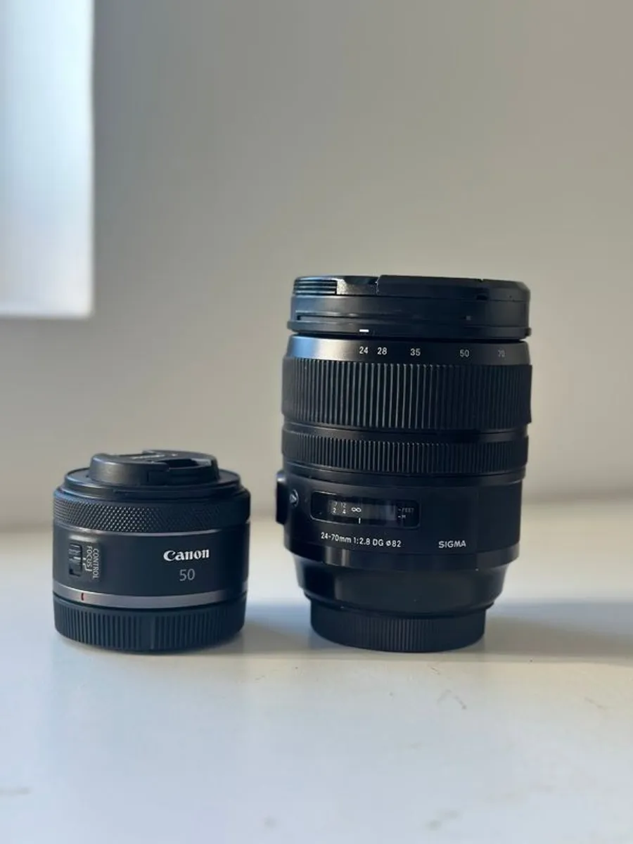 Sigma Art 24-70 F2.8 EF mount & canon rf 50mm f1.8