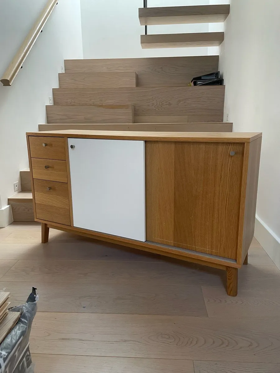 Oak Mid-century modern scandinavian sidebord - Image 1