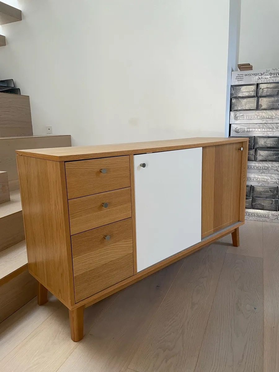 Oak Mid-century modern scandinavian sidebord - Image 2