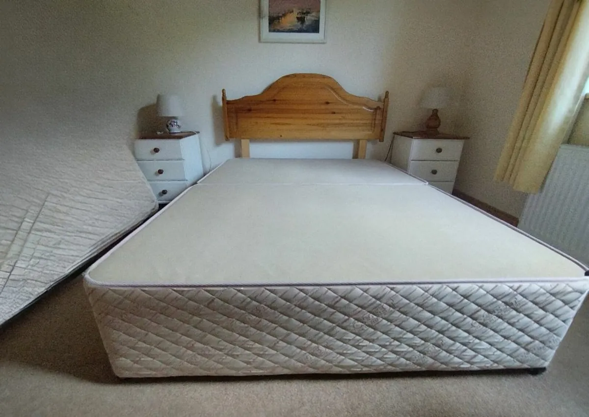 Double Bed Base and Headboard