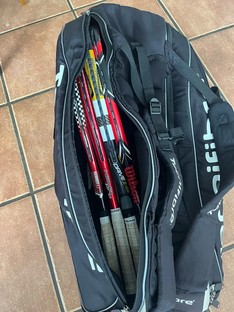 Tennis Racquets and bag. - Image 1