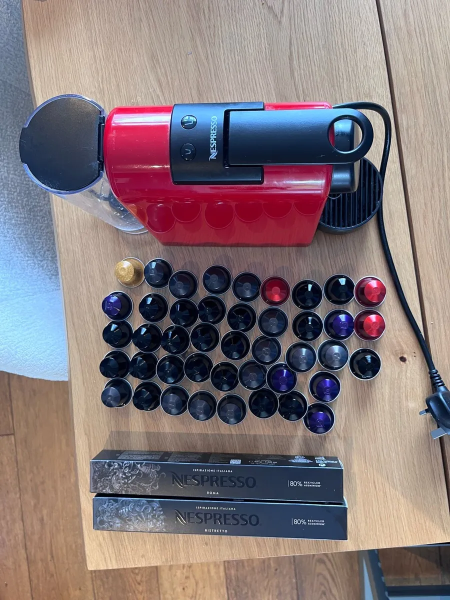 Nespresso Coffee Machine and 60 Capsules - Image 2
