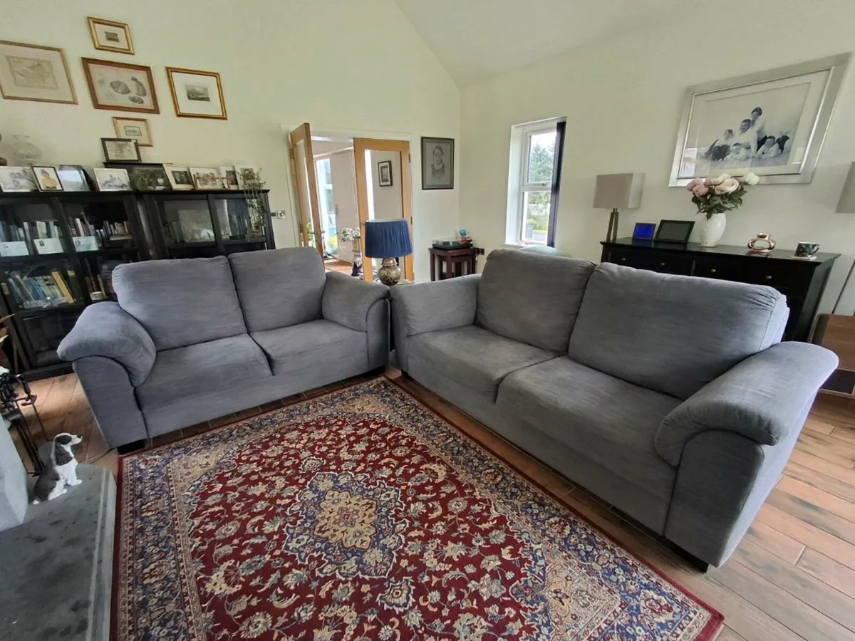 IKEA grey 2 & 3 Seater Sofas - Image 1