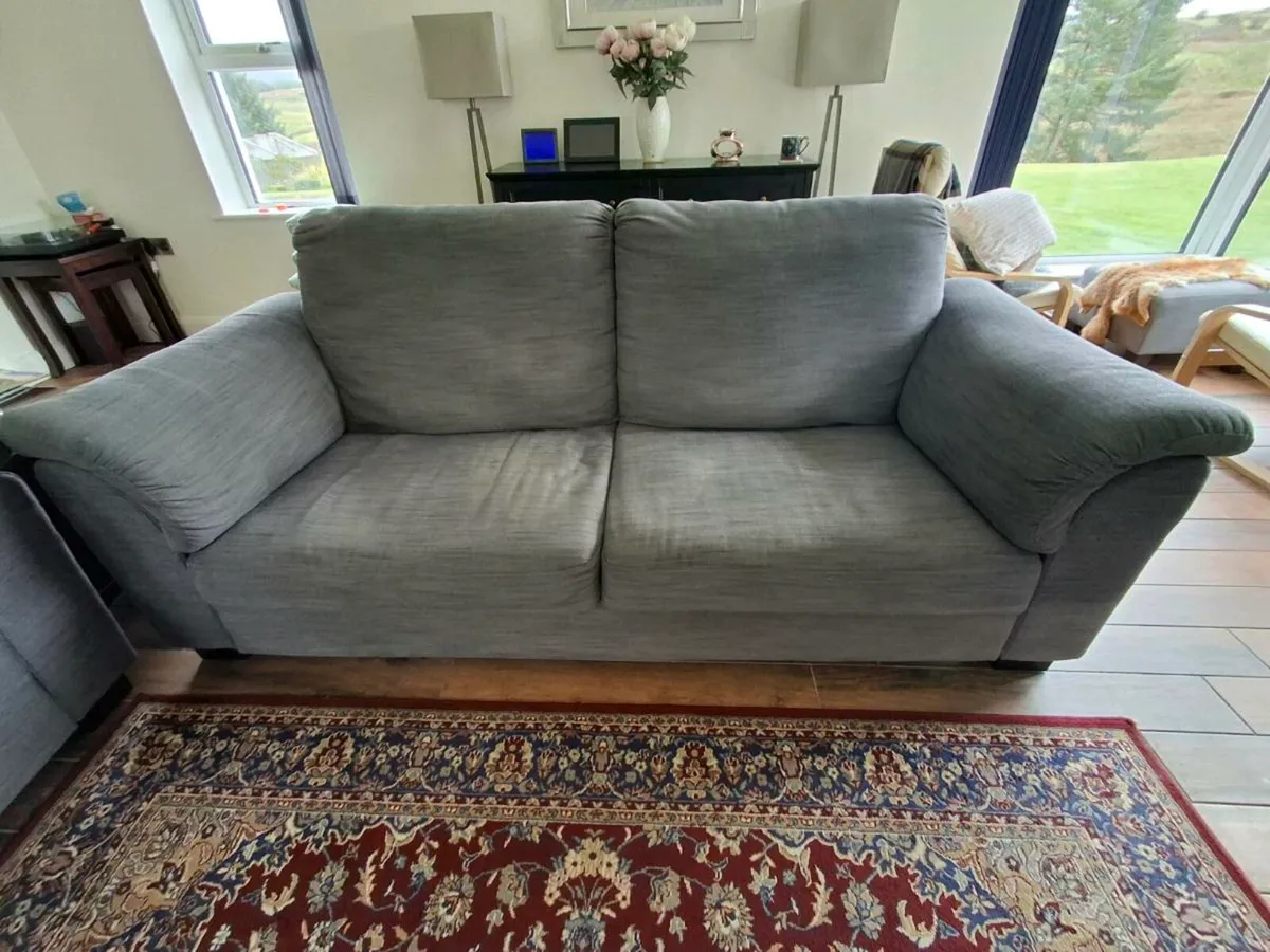 IKEA grey 2 & 3 Seater Sofas - Image 2