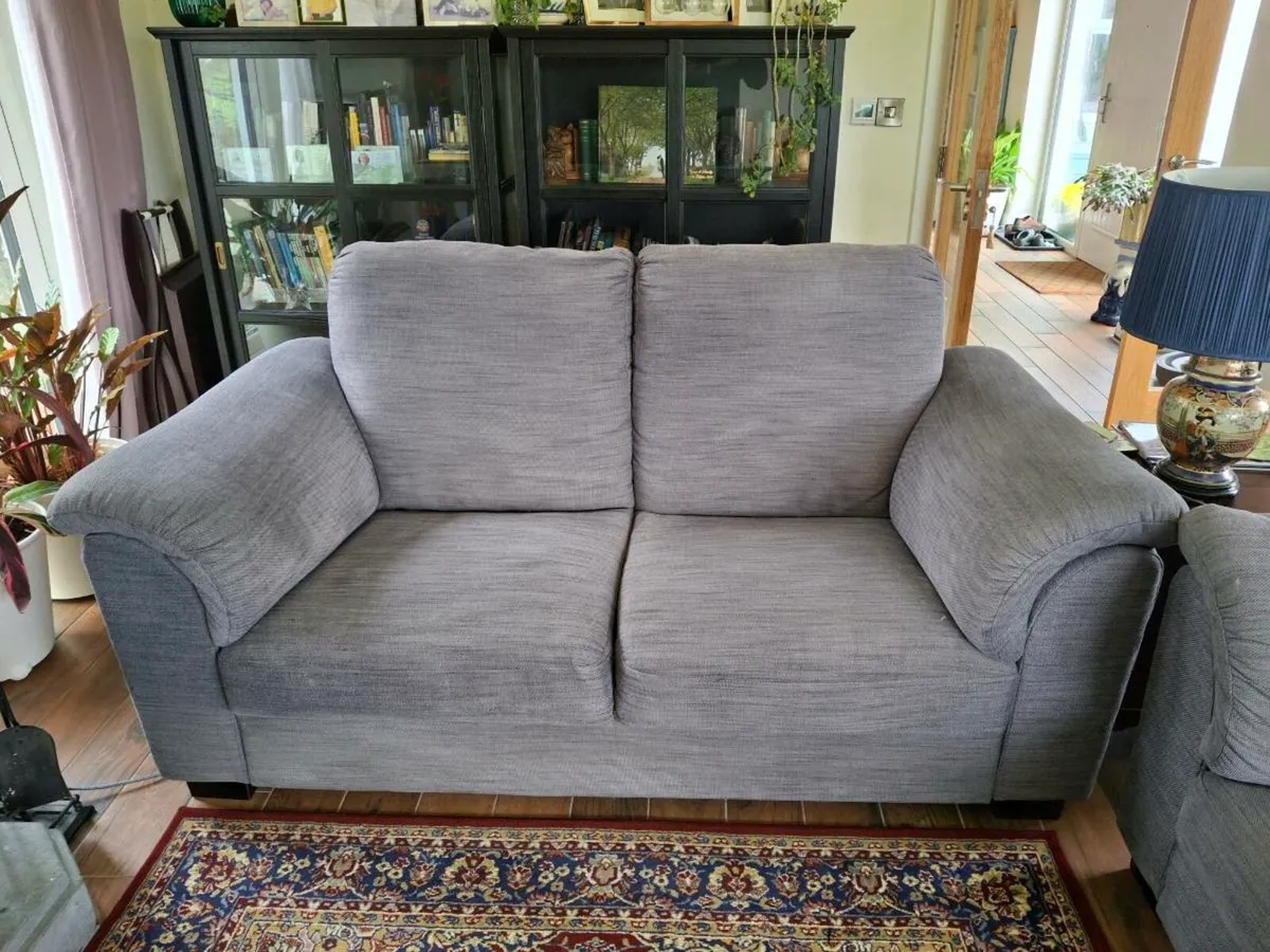 IKEA grey 2 & 3 Seater Sofas - Image 3
