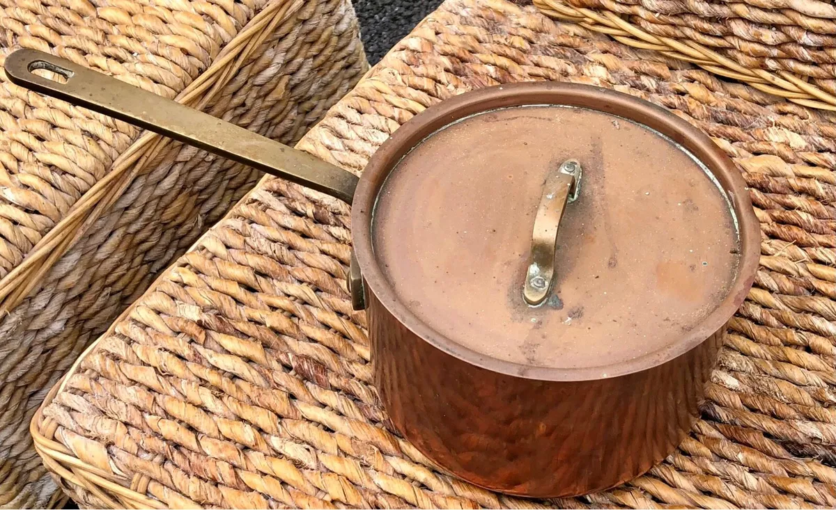 Vintage Copper Saucepan - Image 1