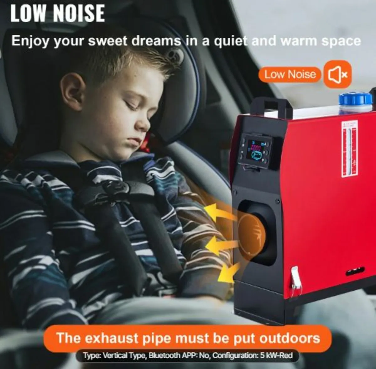 12V 5KW Diesel Heater, All-in-One Air Diesel Heat - Image 3