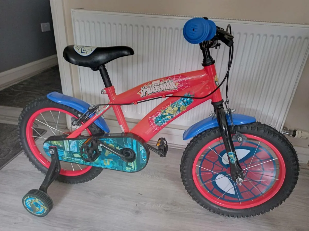 Kids spider man bike size 16 inch wheels - Image 2