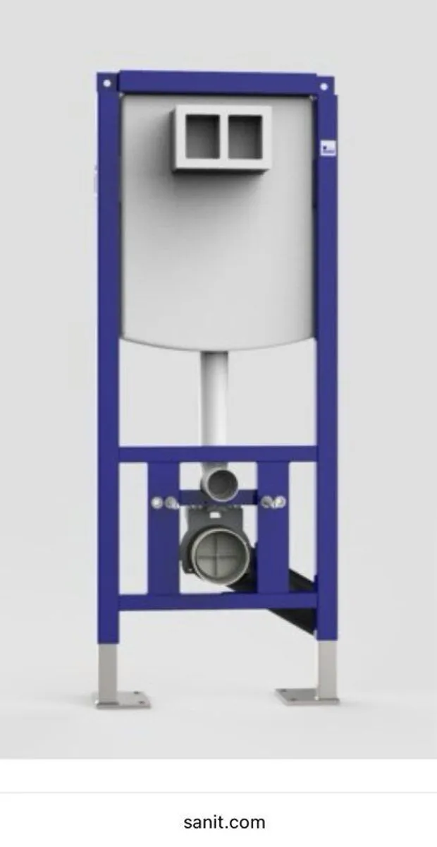 Sanit WC frame 1120mm inclu wall bracket - Image 1