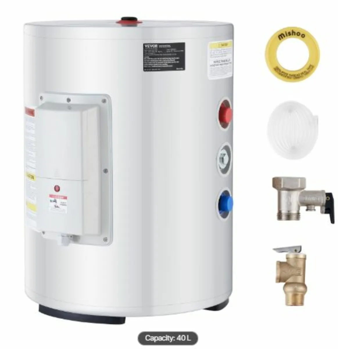 Electric Water Heater, 10 Gallon Tank Instant Hot - Image 1