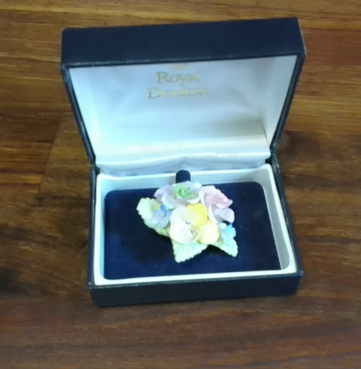 Royal Doulton Flower Brooch - Image 1