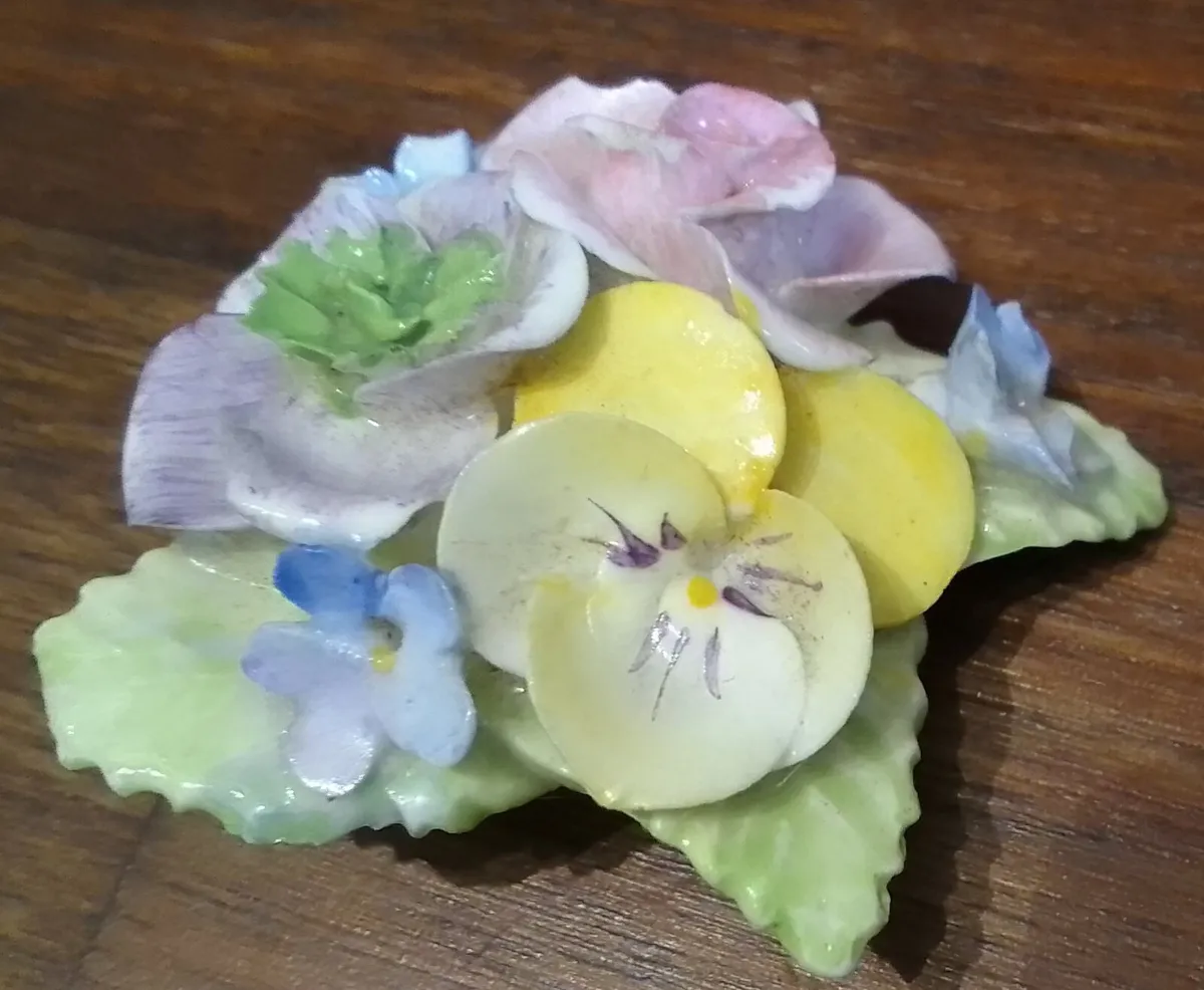 Royal Doulton Flower Brooch - Image 2