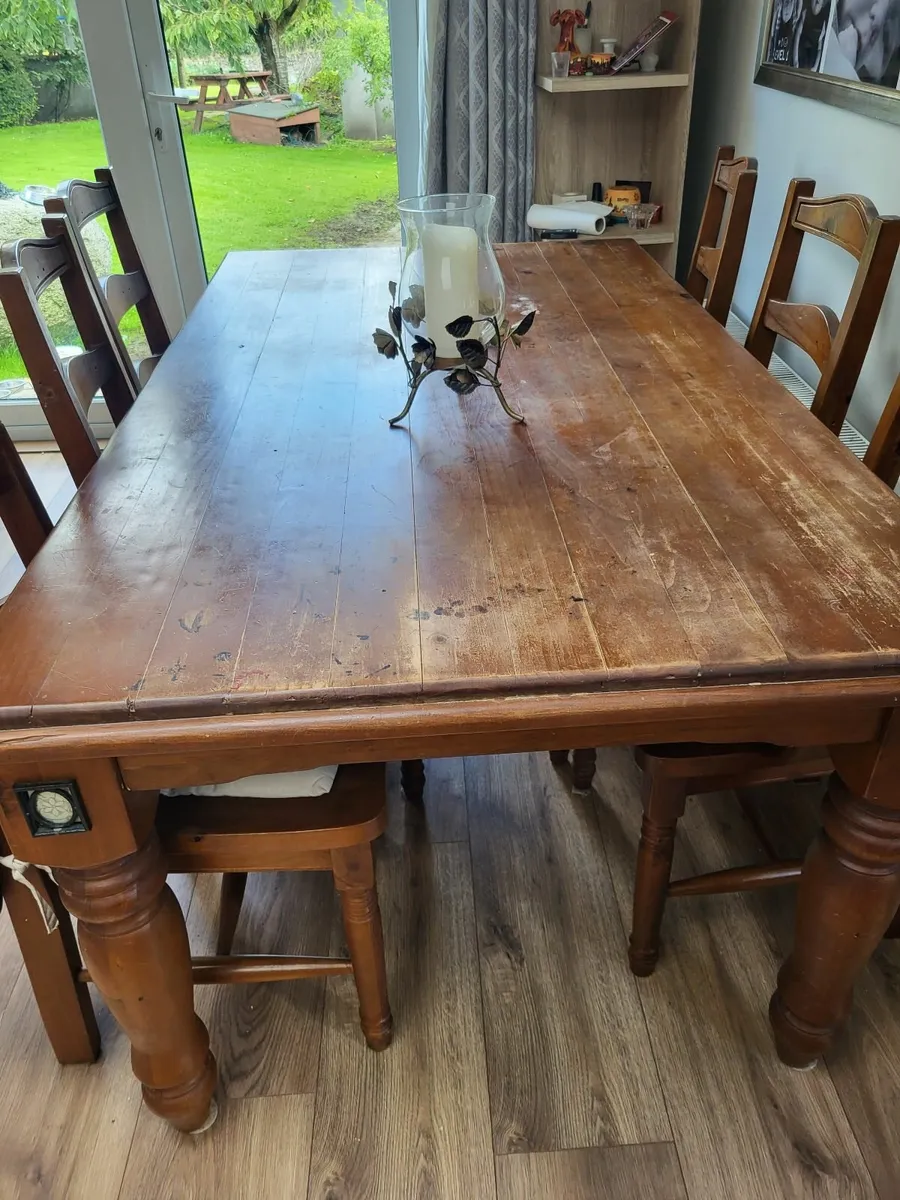 Table and 8 chairs