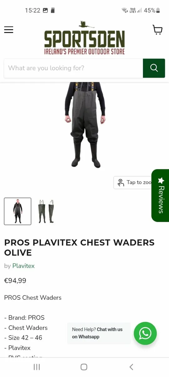 Fishing chest waders - Image 1