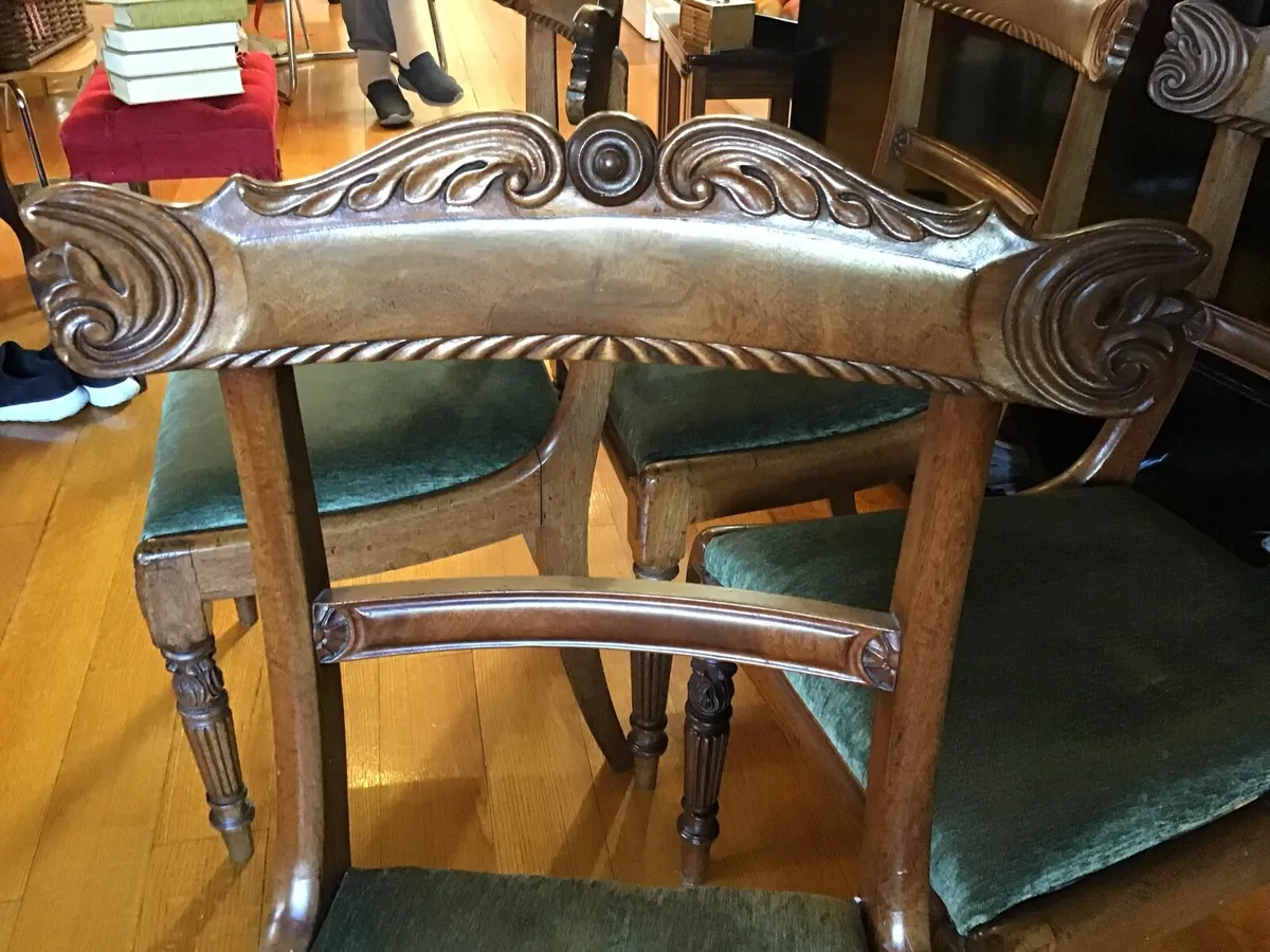 Set of 4 William 1V Mahogany Chairs - Image 2