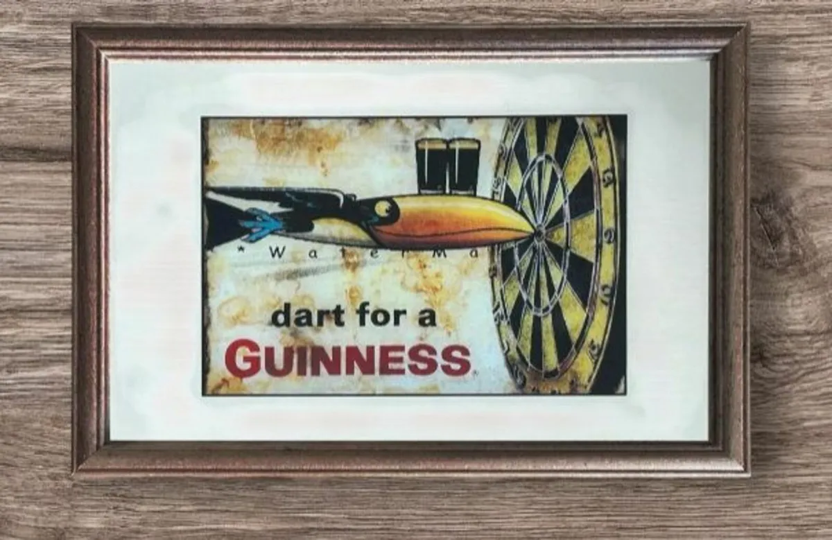 Ex Display 'Darts For A Guinness' Artwork - Image 1