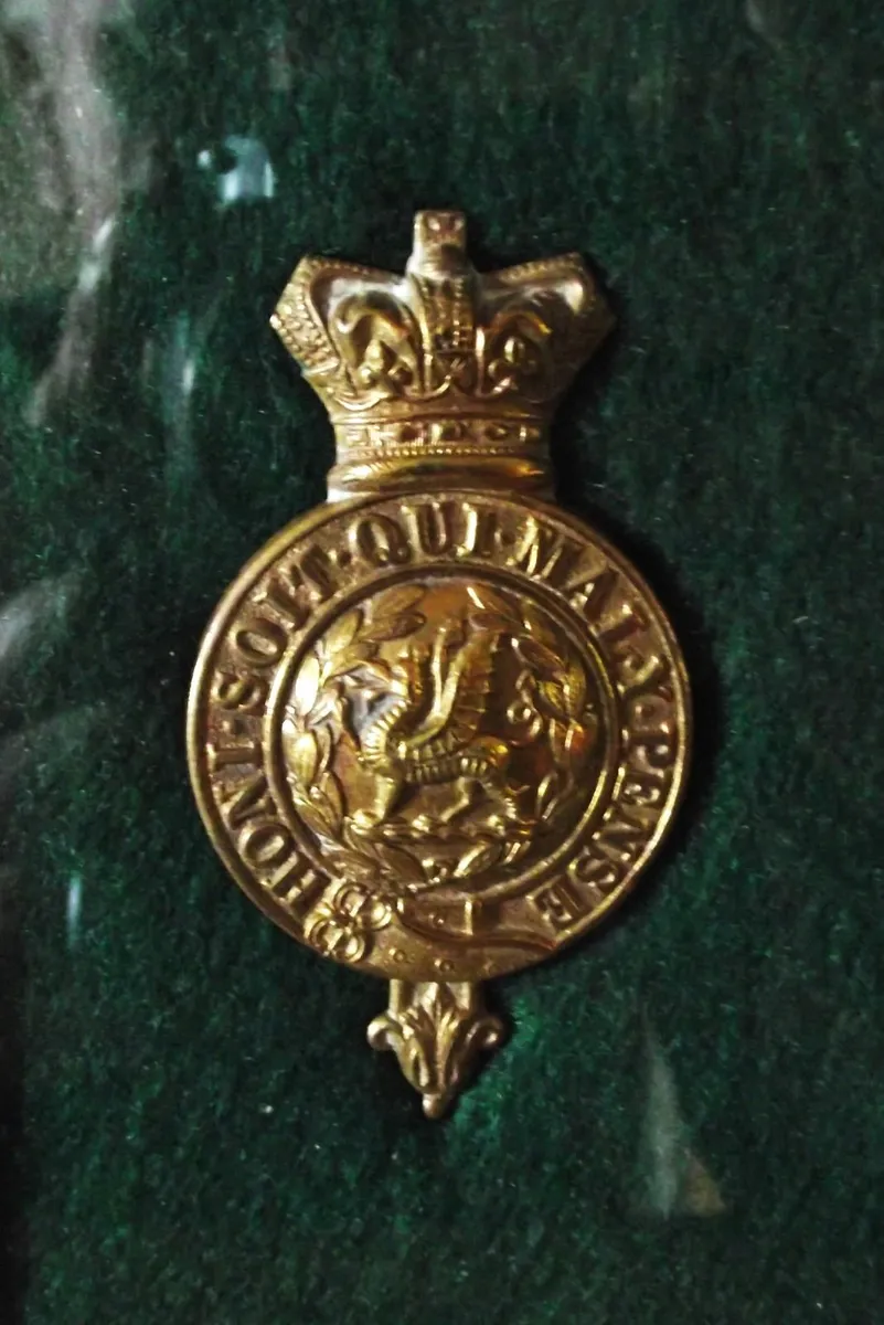 Framed Military Cap Badges - Image 2