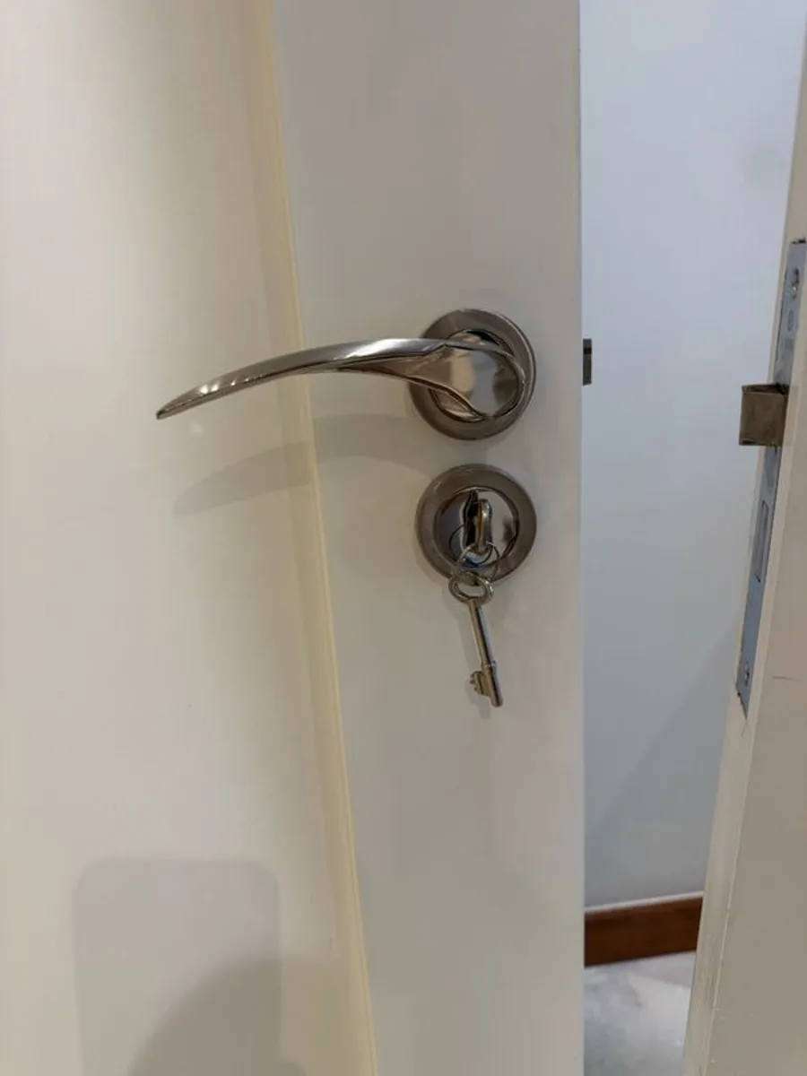four doors for sale perfect condition comes with handles hinges locks. 3 doors 78 x30 and 78 x28 - Image 2