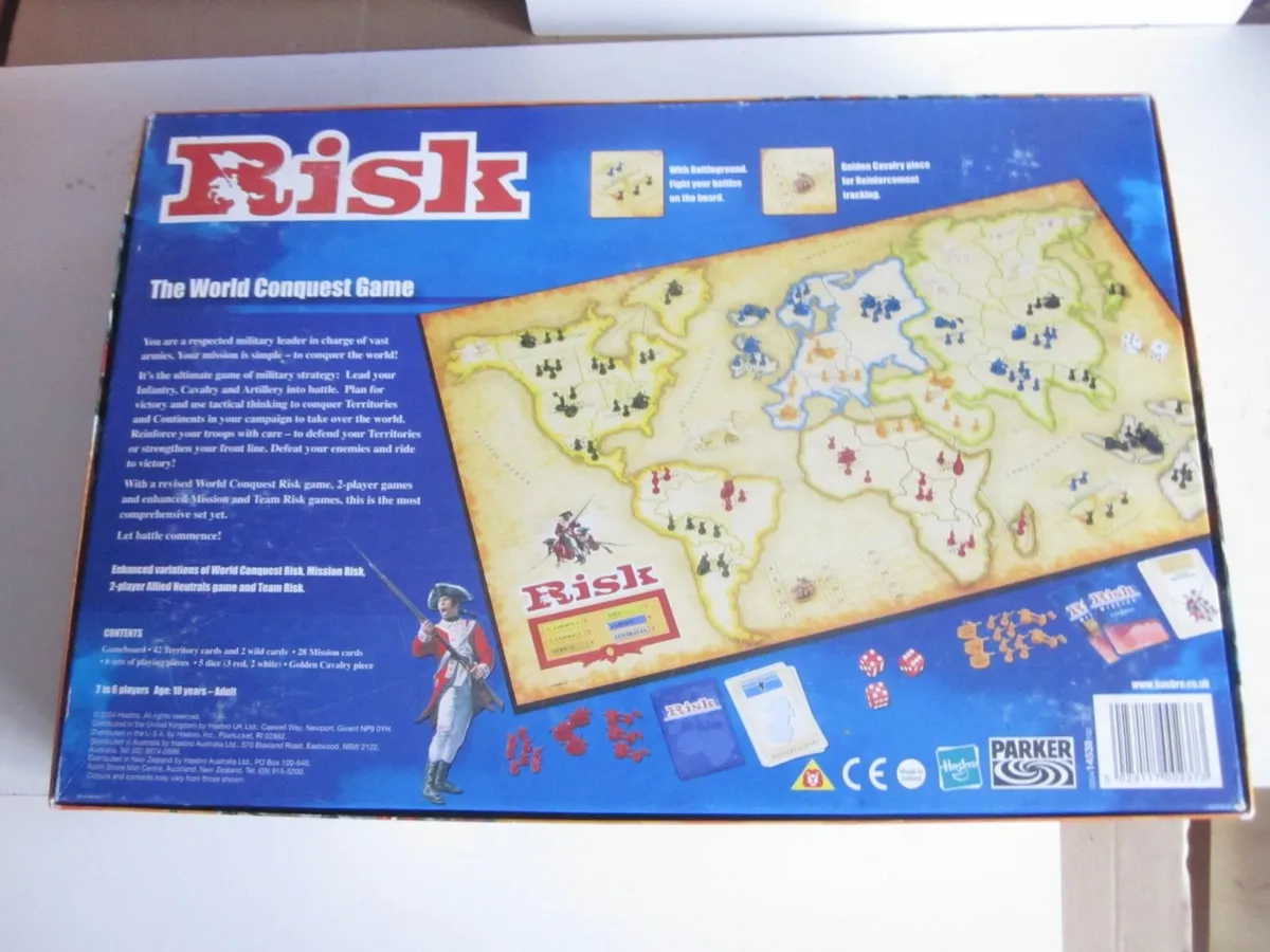Risk The World Conquest Board  Game 2004 - Image 4