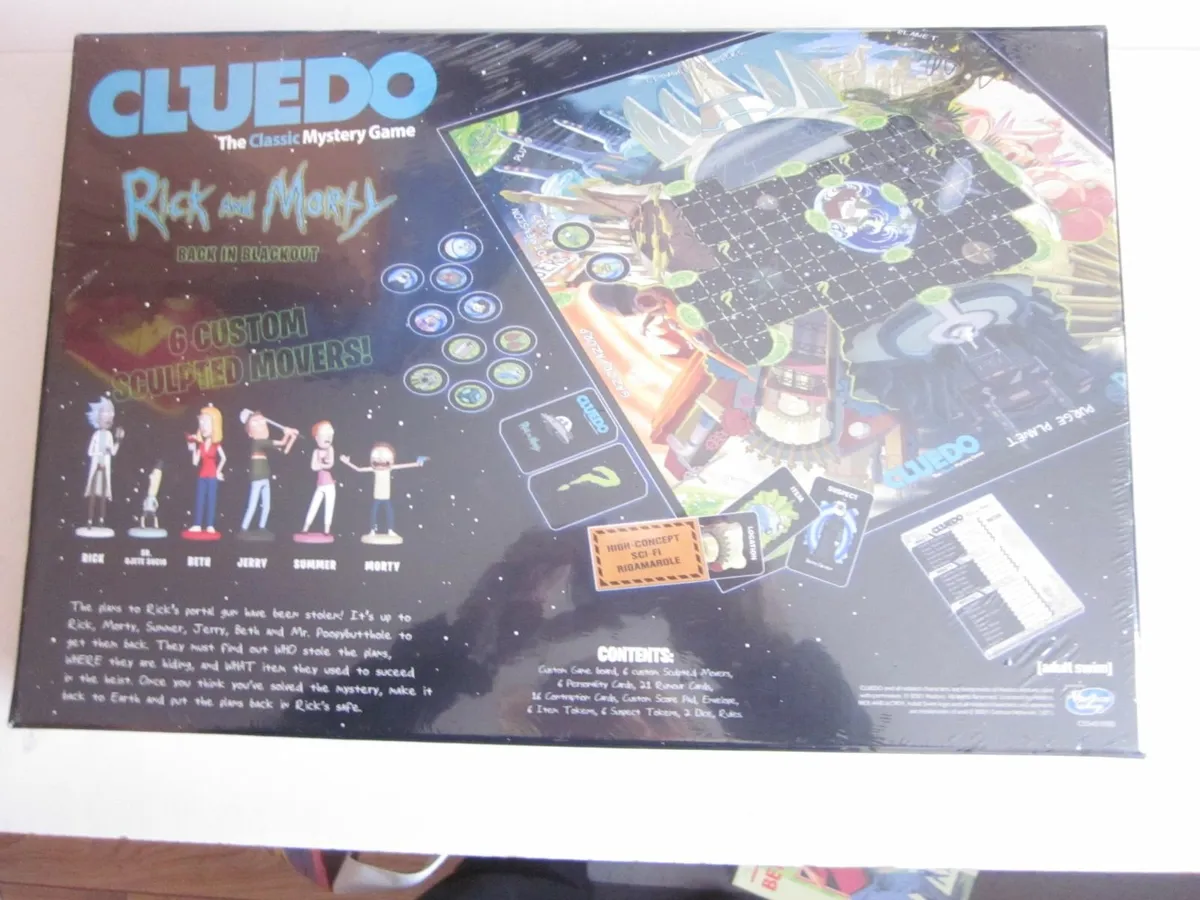 New Cluedo Rick and Morty Mystery Board Game - Image 2