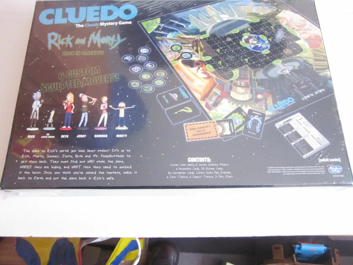 New Cluedo Rick and Morty Mystery Board Game - Image 3