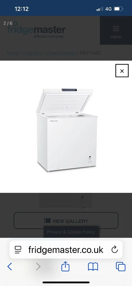 Fridgemaster chest freezer new - Image 1