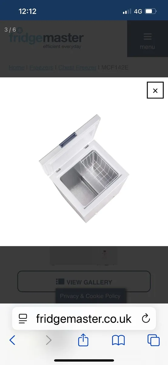 Fridgemaster chest freezer new - Image 2
