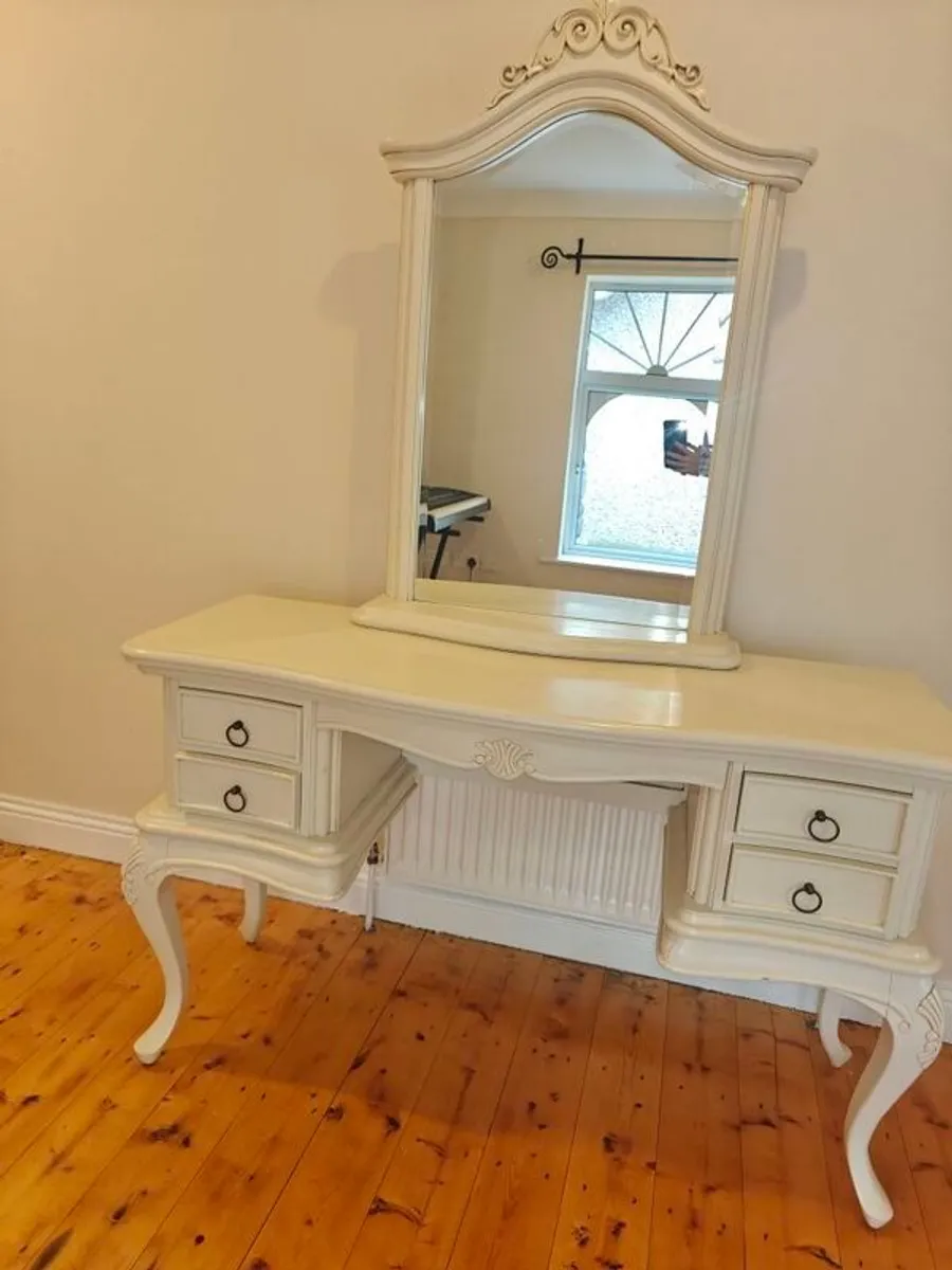 Antique solid wood Vanity Table - Image 1