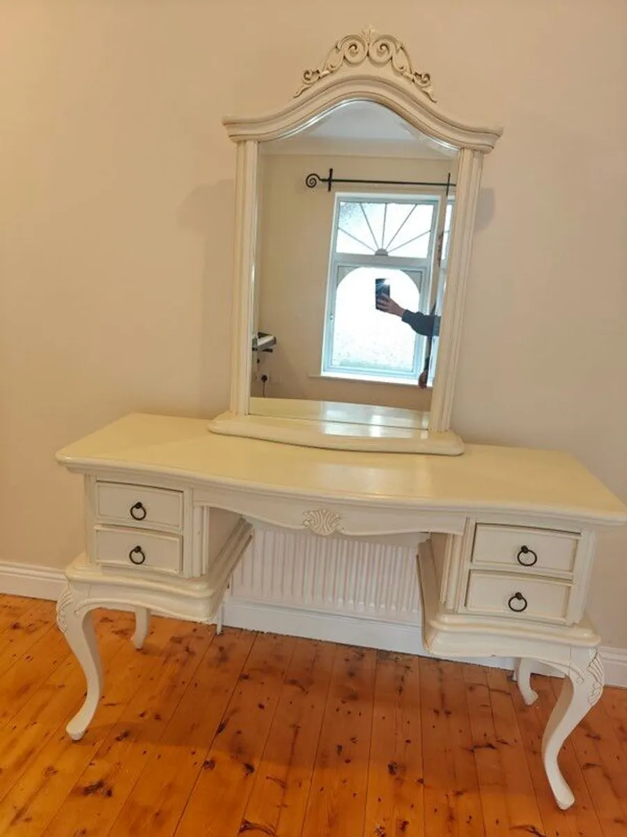 Antique solid wood Vanity Table - Image 2