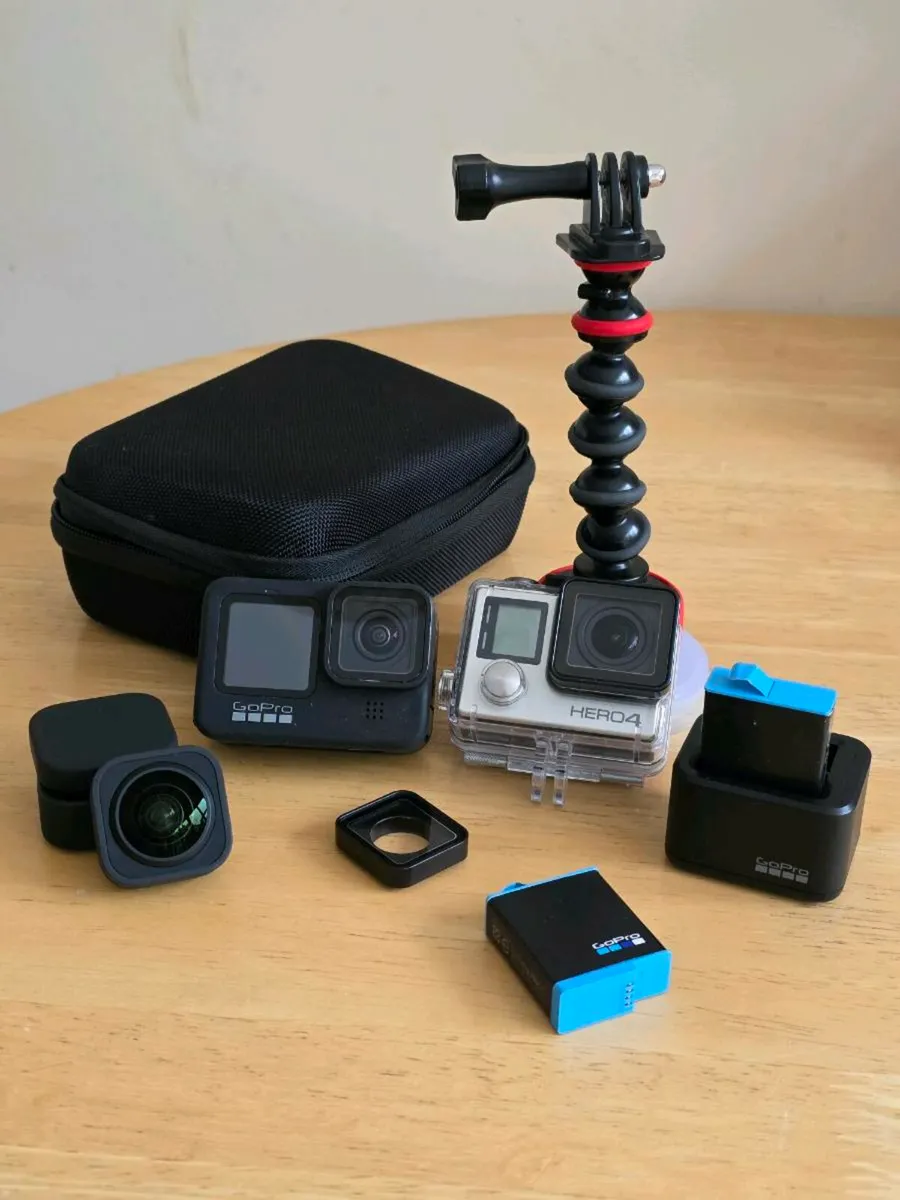 GoPro Hero 9 Black Bundle + Hero 4 - Image 1
