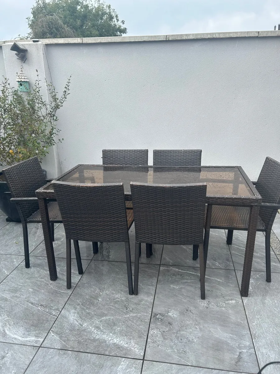 Table and Six Chairs - Image 2