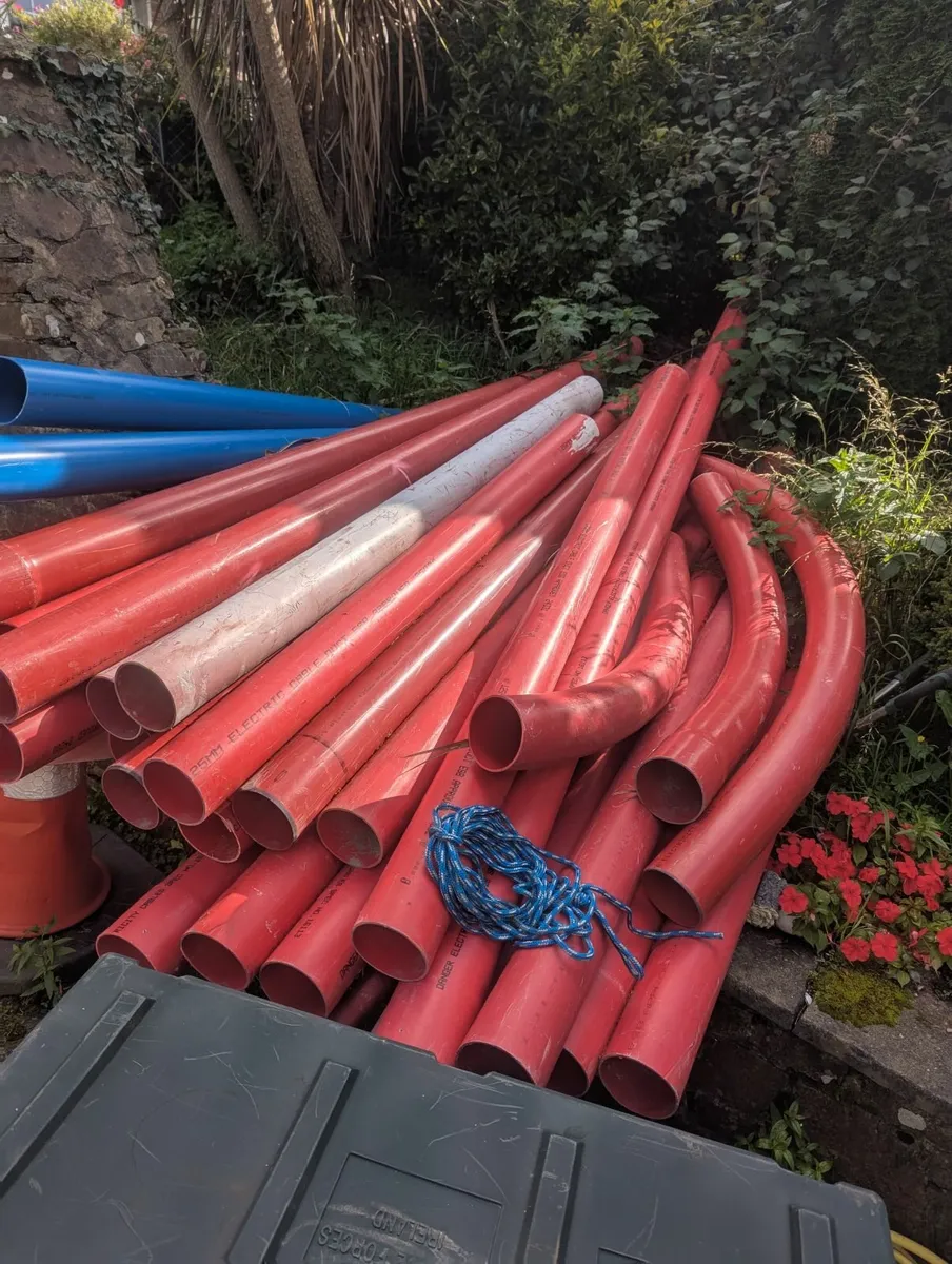 5" Red ESB Duct Pipes, 4" Sewer Piping, 6" piping - Image 1