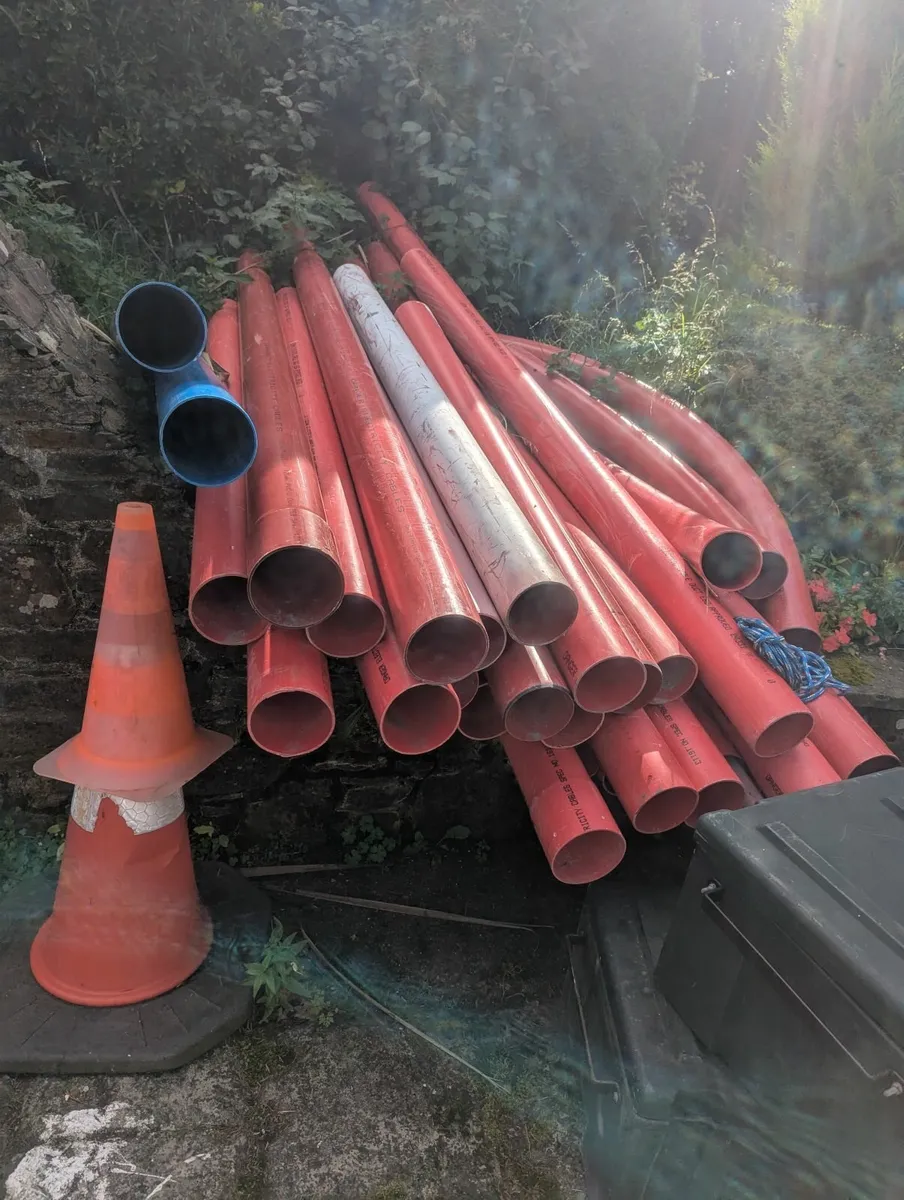 5" Red ESB Duct Pipes, 4" Sewer Piping, 6" piping - Image 2