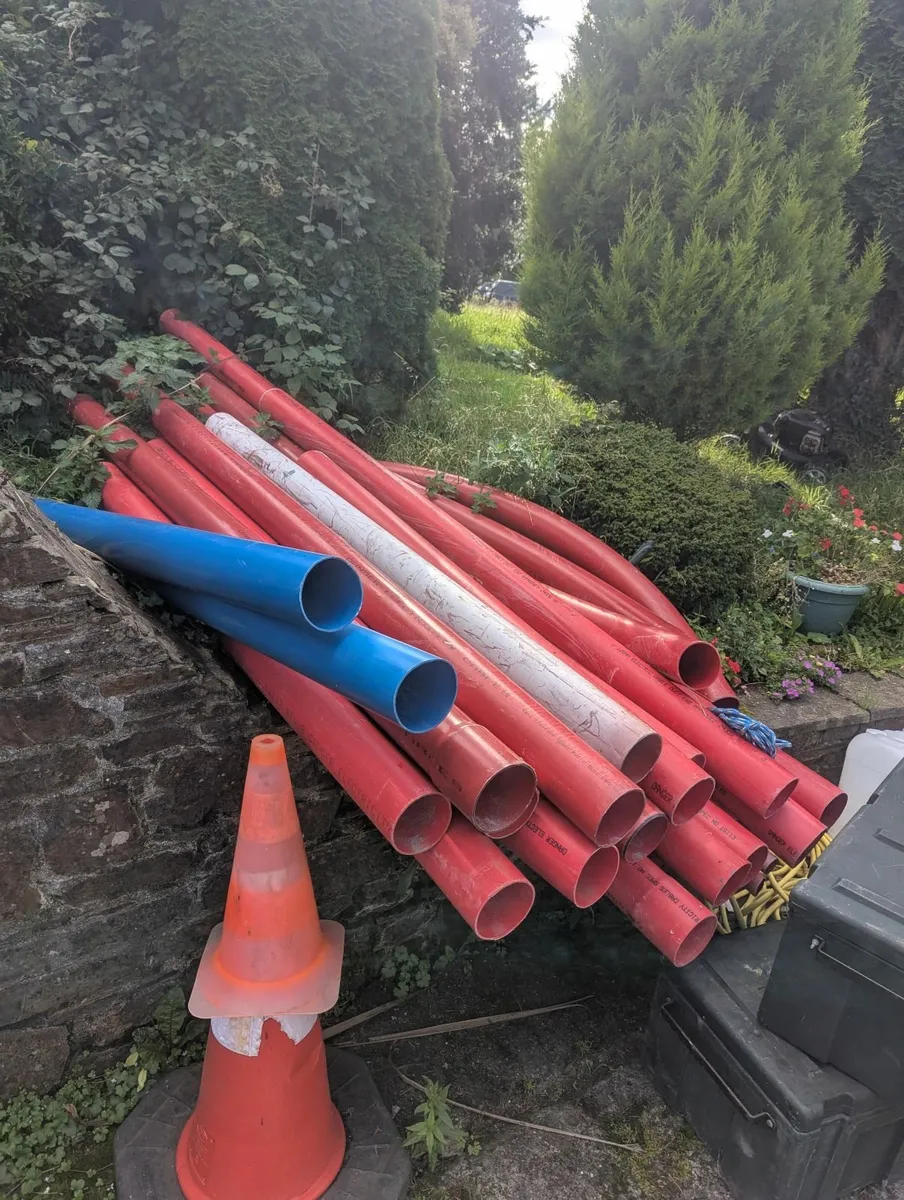 5" Red ESB Duct Pipes, 4" Sewer Piping, 6" piping - Image 3