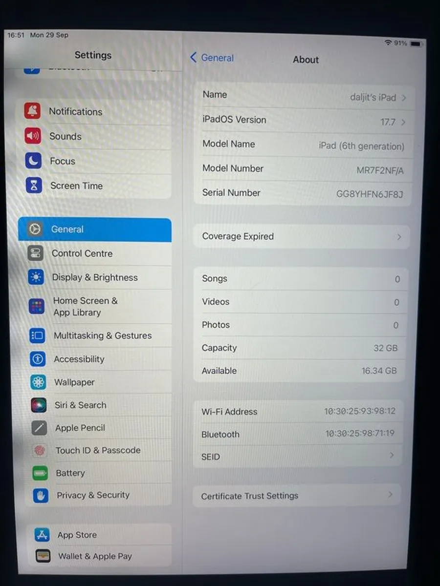 Ipad 6th generation - Image 1