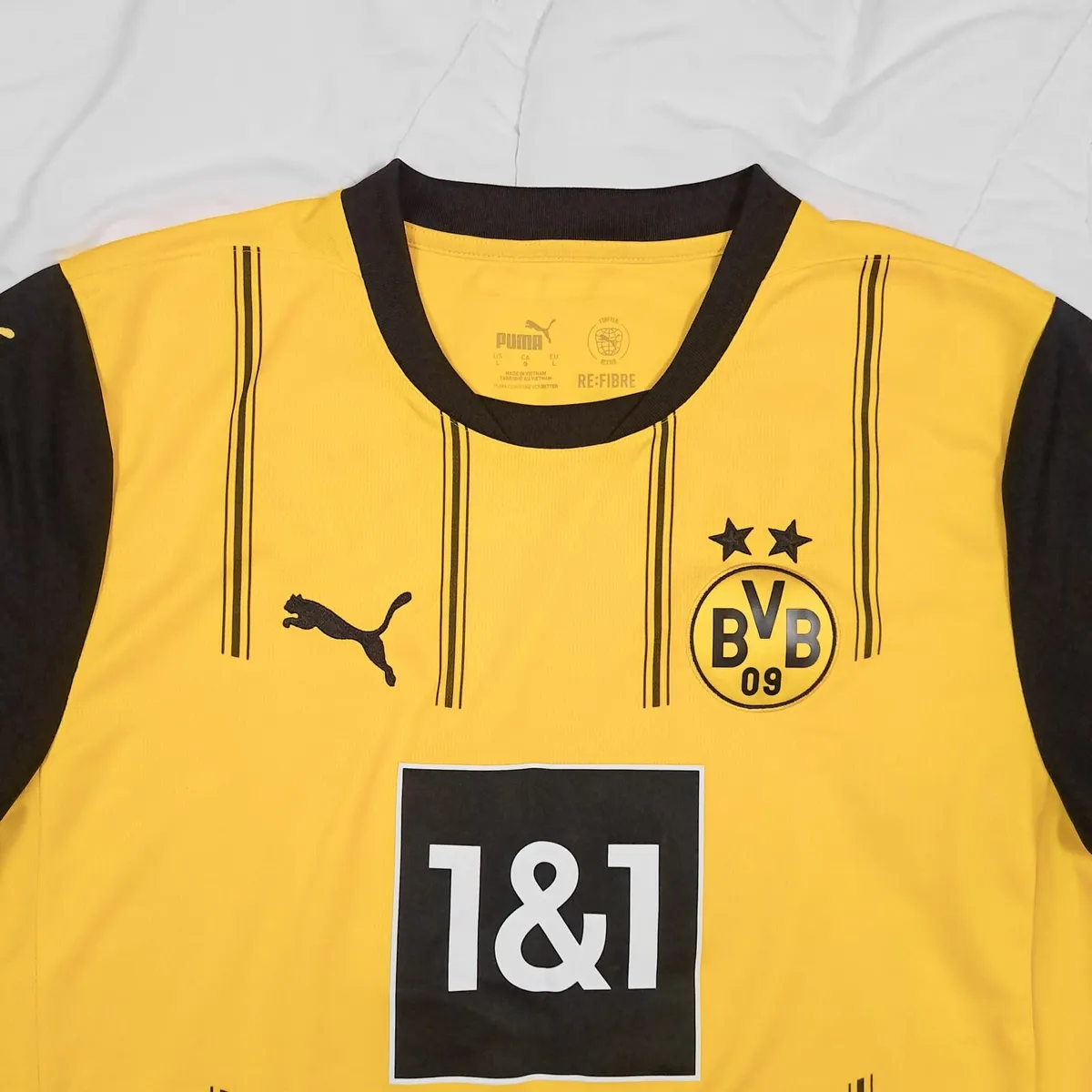 Puma Authentic Dortmund 24 25 Mens Home Jersey L - Image 2