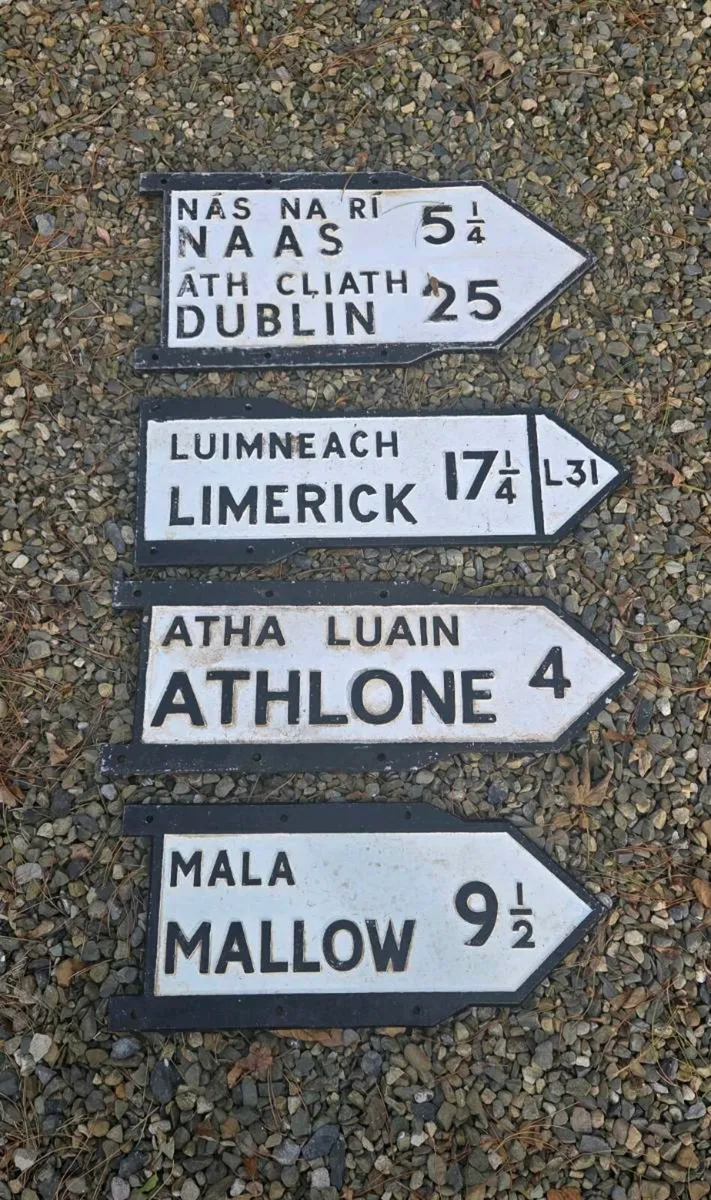 Old  Original  road signs FOR SALE - Image 1