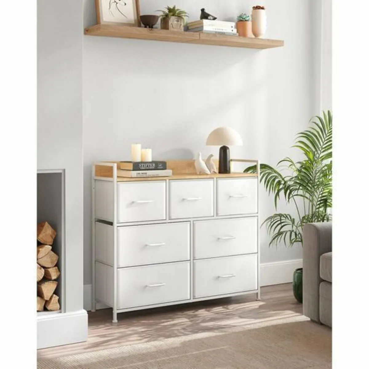 Chest of drawers with 7 fabric Drawers - Image 2