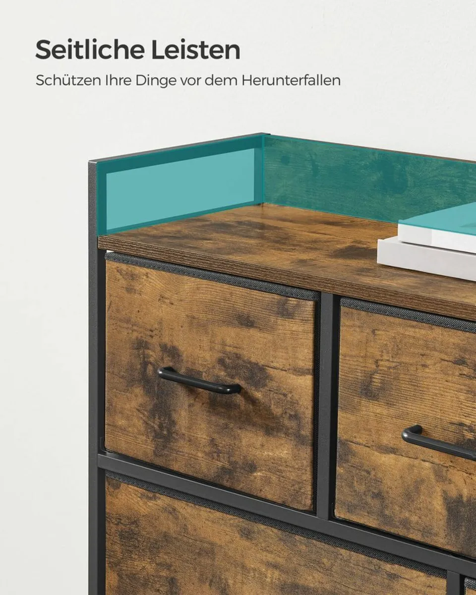 Chest of drawers with 7 fabric Drawers - Image 3